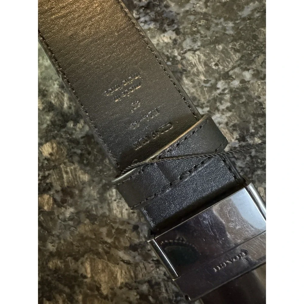 Coach Signature Plaque Buckle Cut To Size Reversible Belt‎